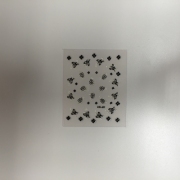 3D Sticker schwarz XF 161